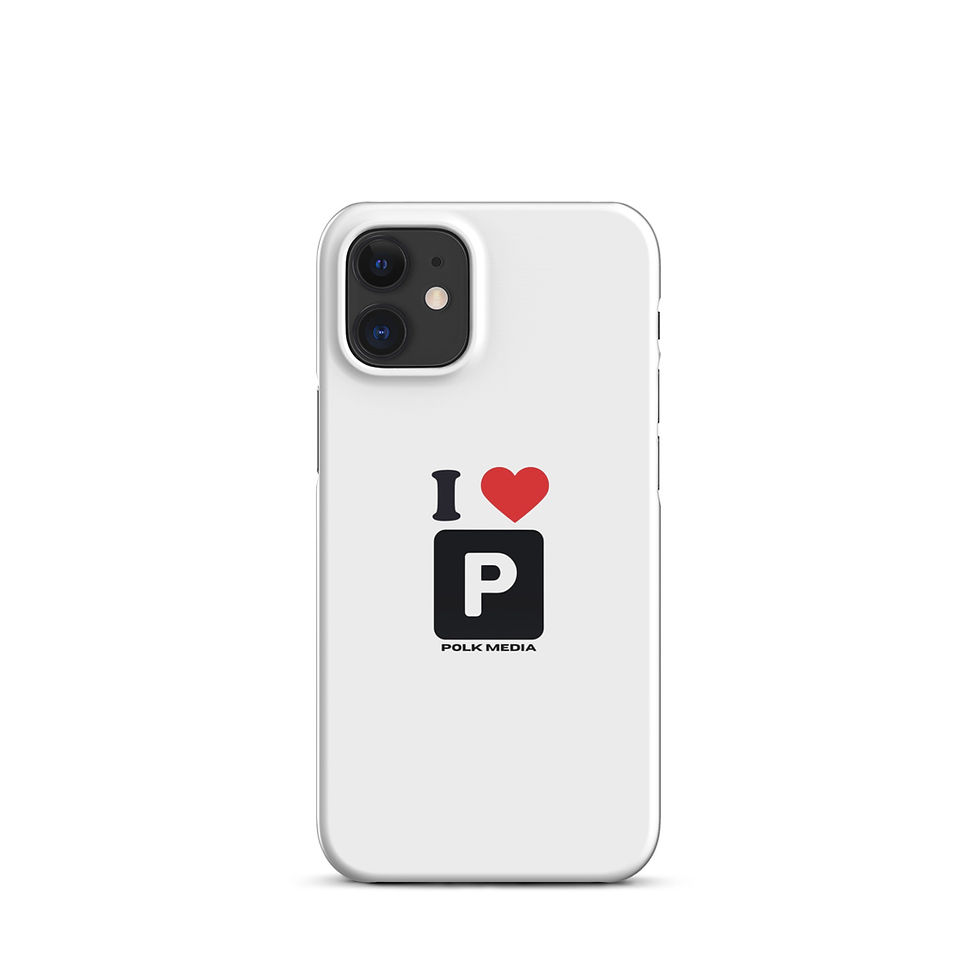Thumbnail: I HEART POLK MEDIA IPHONE CASE (ALL SIZES)