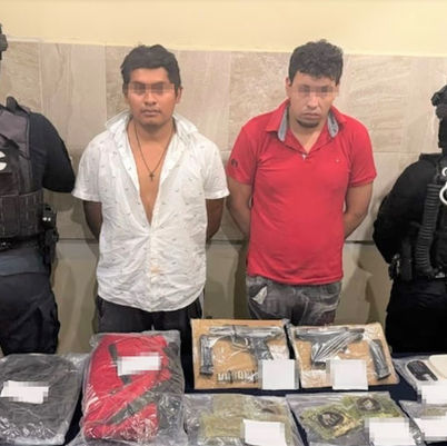 Atoran a dos pistoleros con droga; son puestos integrantes de Cartel de Jalisco