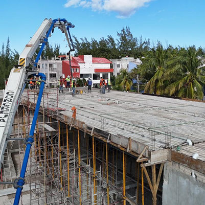 Avanza obra de Estación de Protección Civil y Bomberos en Costa Mujeres