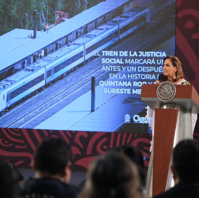 Marca El Tren Maya un antes y un después en la historia de la Entidad: Mara Lezama