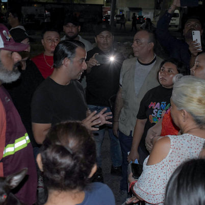Entra al quite Pablo Gutiérrez para solucionar manifestación por falta de energía eléctrica 