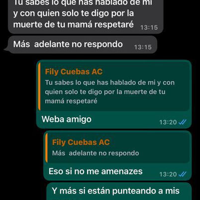  “Siempre cumplo, tarde o temprano”. Dirigente del MAS recibe amenazas 