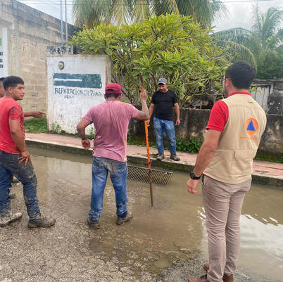 Desazolva Protección Civil pozos de absorción para evitar afectaciones por lluvia