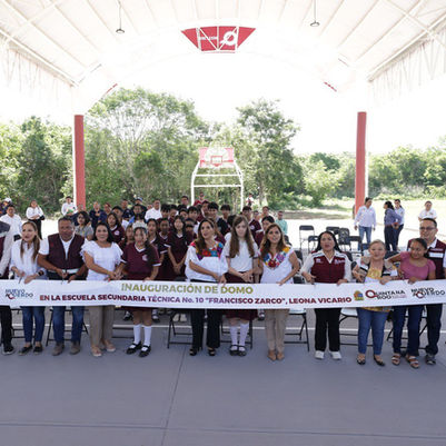 Estrena Domo Secundaria "Francisco Zarco" en Leona Vicario