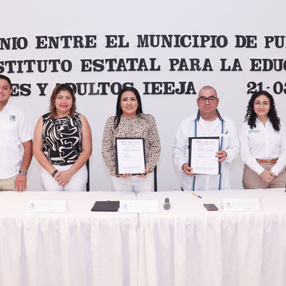 Pactan Gobierno e IEEJA combatir analfabetismo en el Municipio