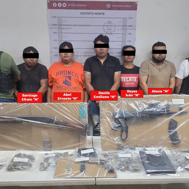 Cayó célula criminal en la 223; les encontraron droga, armas largas y cortas