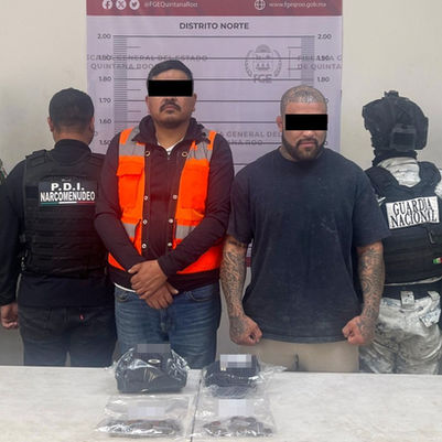 Solo motita y cocaína: Realiza 9 cateos la ministerial; 4 detenidos contra la salud