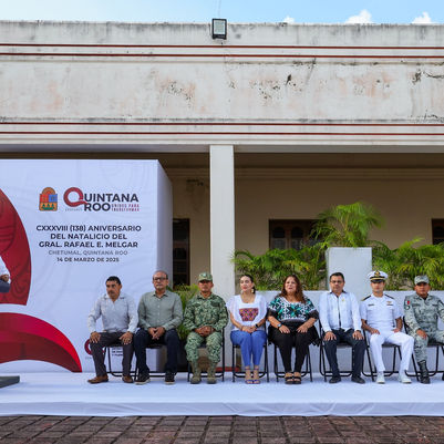 Conmemoran natalicio del general Rafael Melgar, forjador de Quintana Roo
