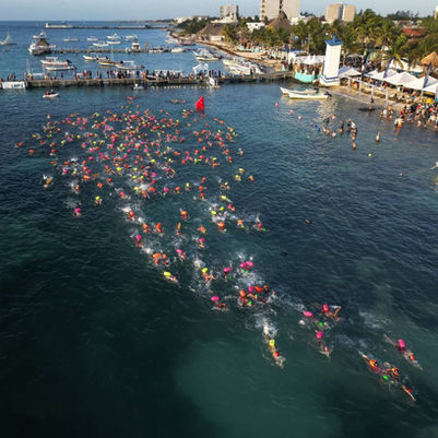 Más de 900 participantes en Maratón de Aguas Abiertas; Blanca Merari dio el pitazo de salida