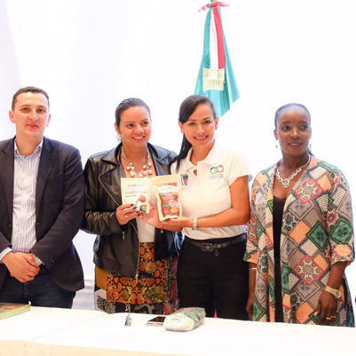 Alcaldes colombianos comparten ideas con Laura Fernández