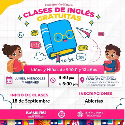 Ofrece Ayuntamiento clases de ingles gratuita en escuela municipal