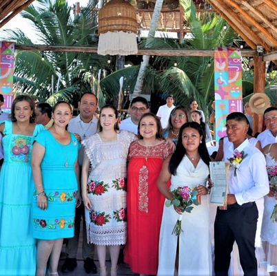 49 parejas unieron sus vidas en "Día del Amor y la Amistad" en Isla Mujeres