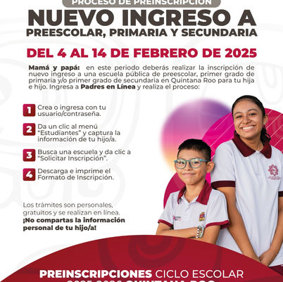 14 de febrero último día para inscripciones de nivel básico en Quintana Roo