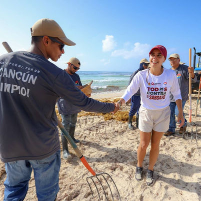 Con playas limpias las disfrutan mejor cancunenses y turistas: Ana Paty Peralta 