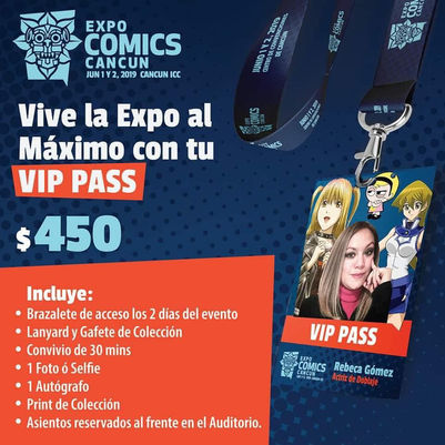 Se presenta Rebeca Gómez en ExpoComicsCancun; actriz y directora de doblaje