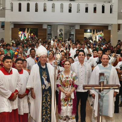 Encabeza alcaldesa tradicional Vaquería en honor a la Virgen de la Inmaculada Concepción