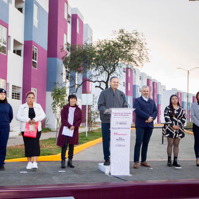 Entrega INFONAVIT 48 viviendas del Bienestar en Michoacán