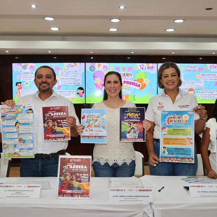 Anuncia DIF Municipal calendario de actividades por el mes de la Niñez