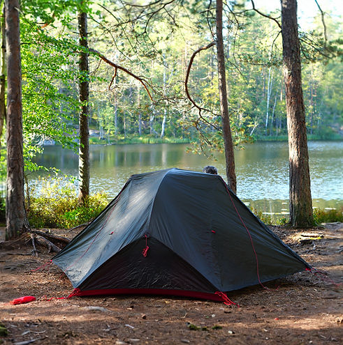 Tent in a national park