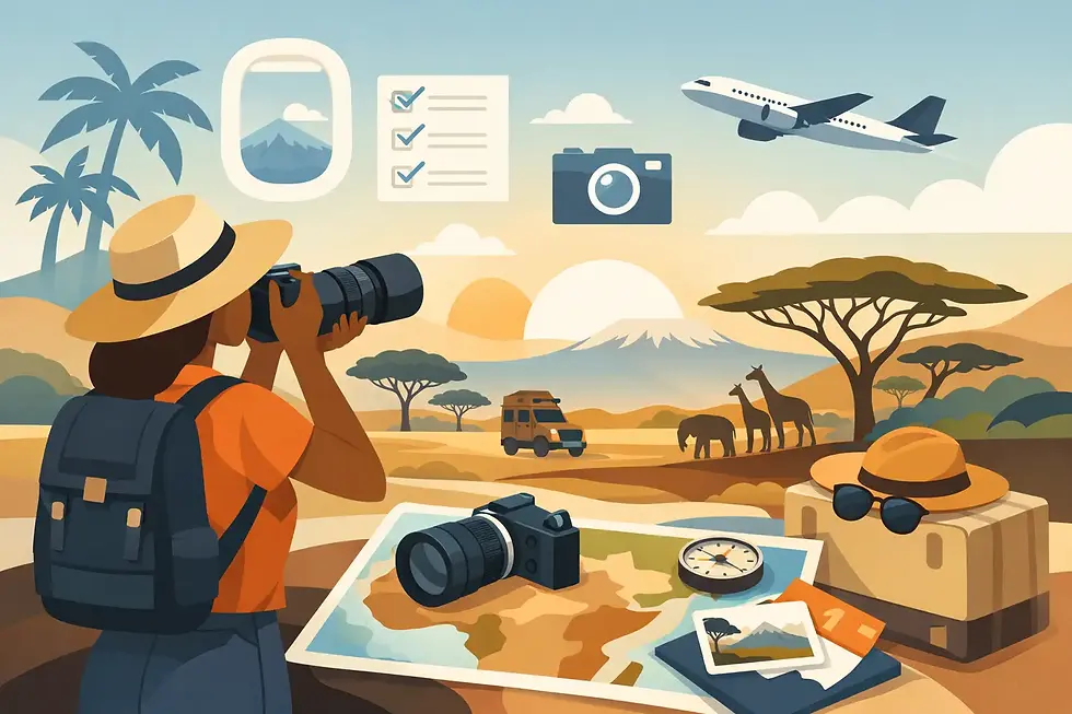 Voyage photographique africain bien planifié