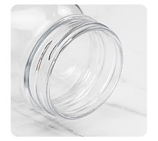 Reusable mason jar with screw-on lid for home or retail use