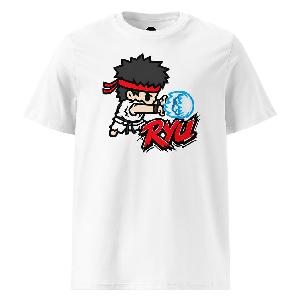Thumbnail: Men's Ryu White Organic Cotton T-Shirt