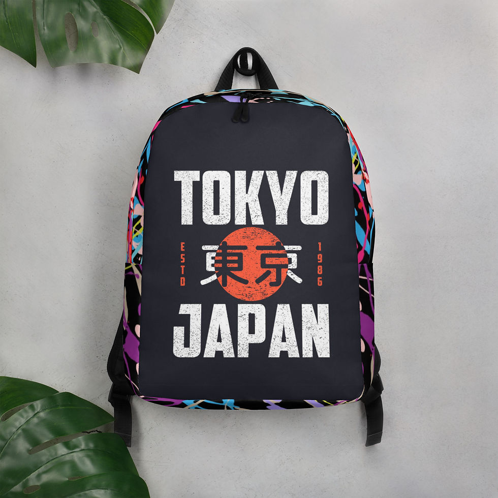 Thumbnail: Unisex All Print Backpack Tokyo
