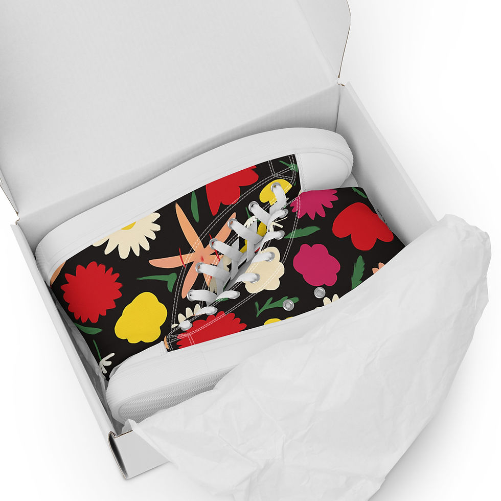 Thumbnail: Women’s High Top Canvas Shoes 