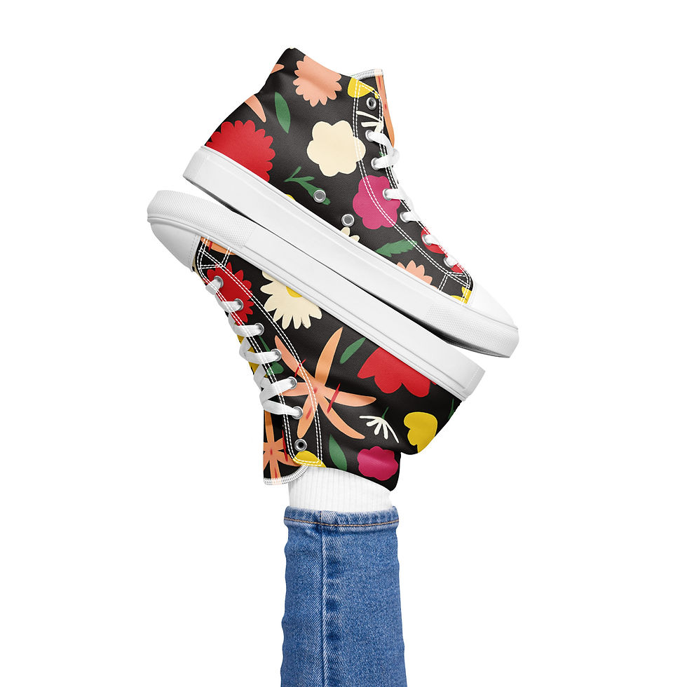Thumbnail: Women’s High Top Canvas Shoes 