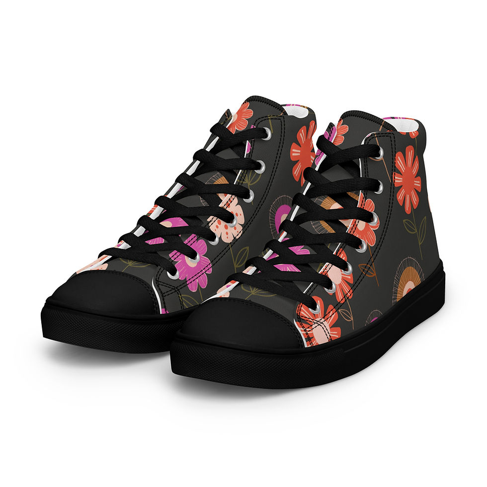 Thumbnail: Women’s High Top Canvas Shoes