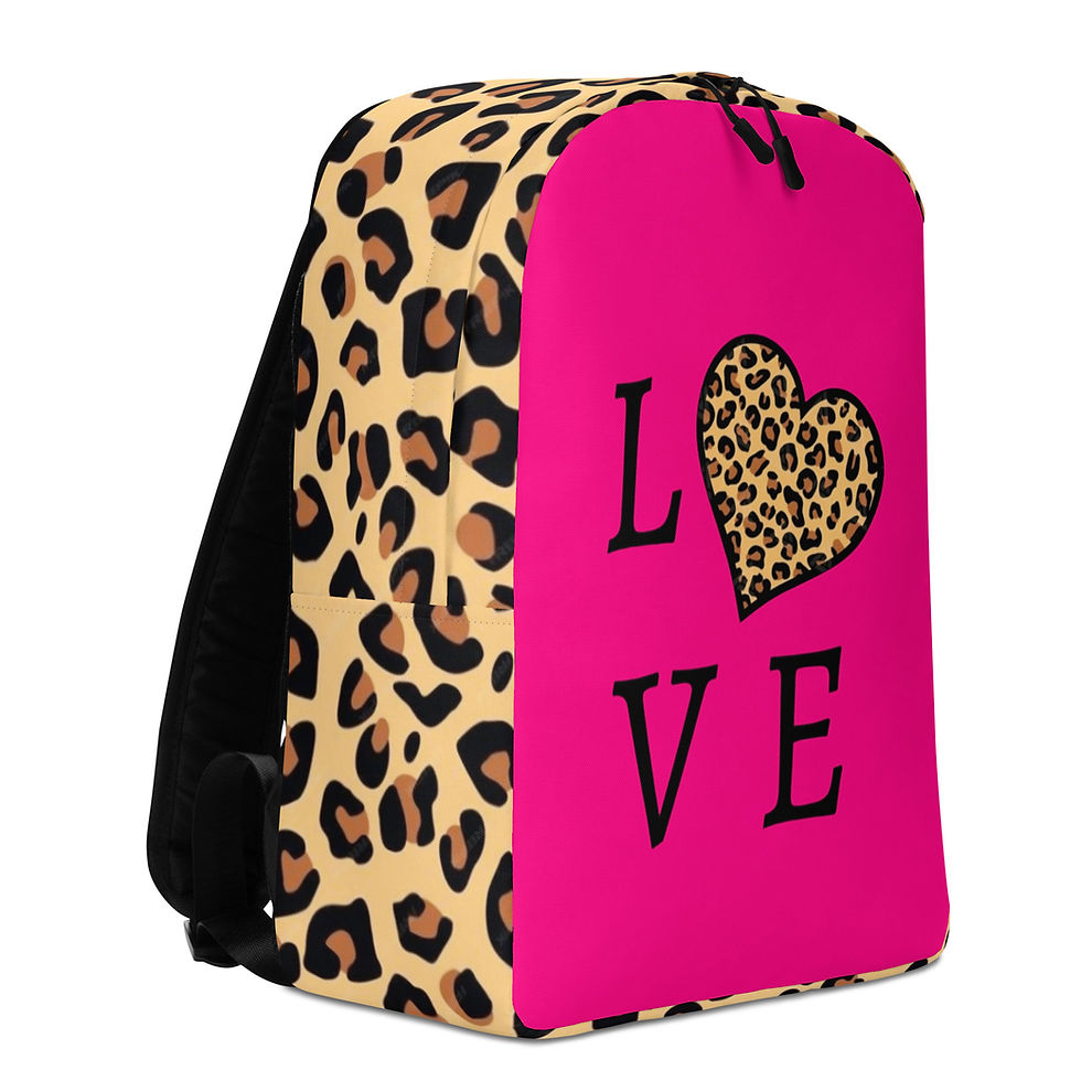 Thumbnail: Woman's All Print Backpack Animal Hot Pink