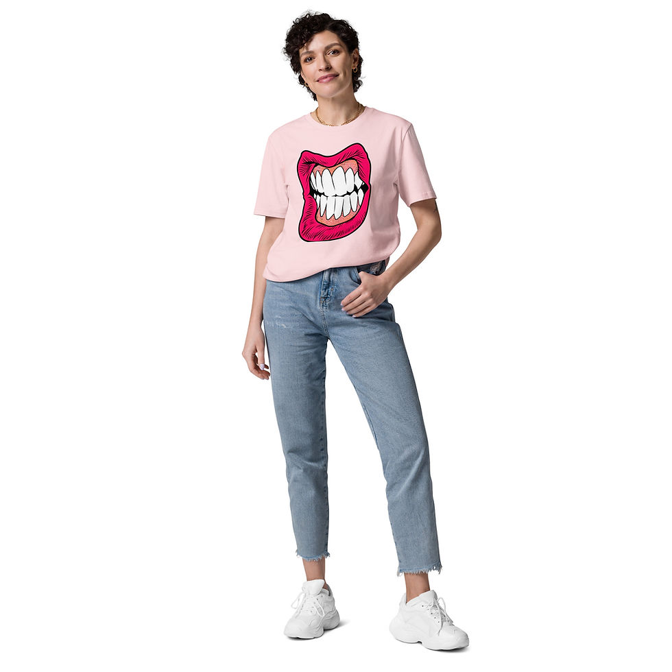 Thumbnail: Women's Grind Organic Pink Cotton T-Shirt