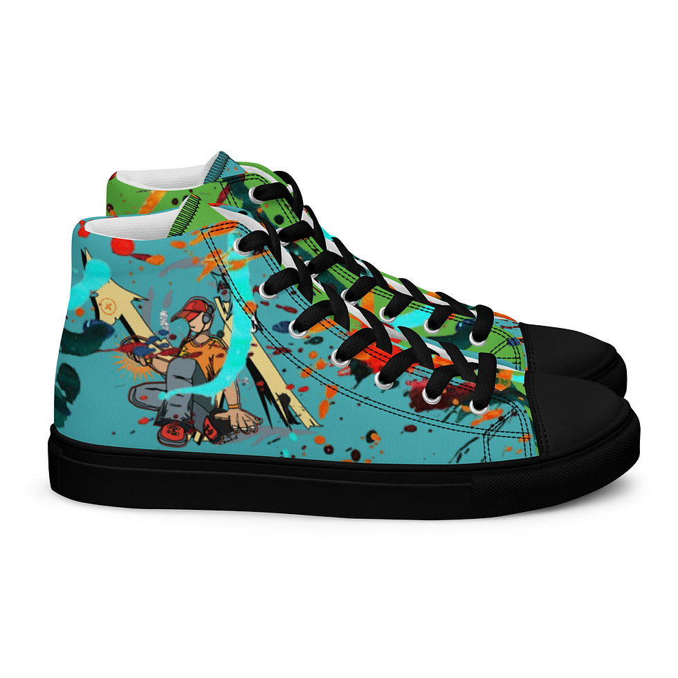 Thumbnail: Men’s Urban High Top Canvas Shoes