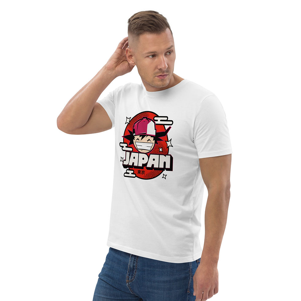 Thumbnail: Men's Japan White Organic Cotton T-Shirt