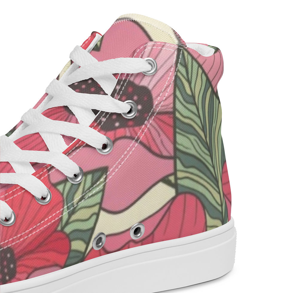 Küçük resim: Women’s High Top Canvas Shoes By Madison Grant 