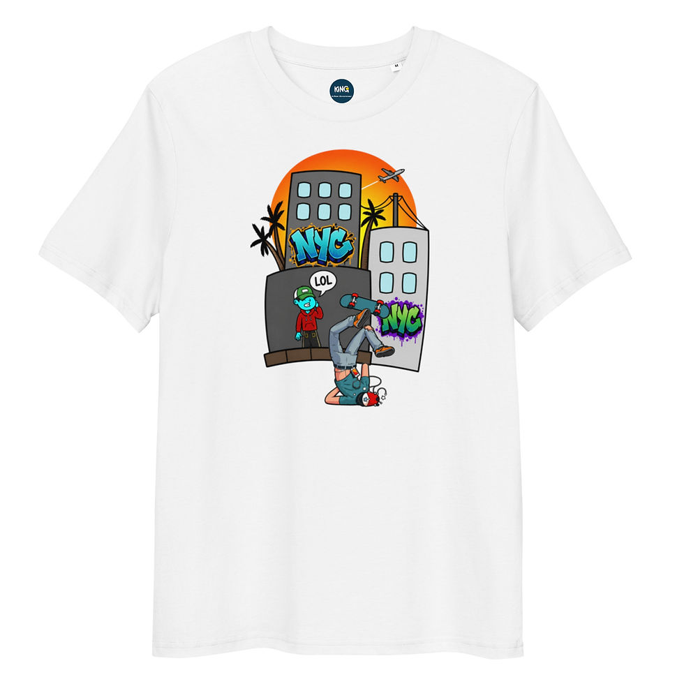 Thumbnail: Men's Urban Fail Organic White Cotton T-Shirt