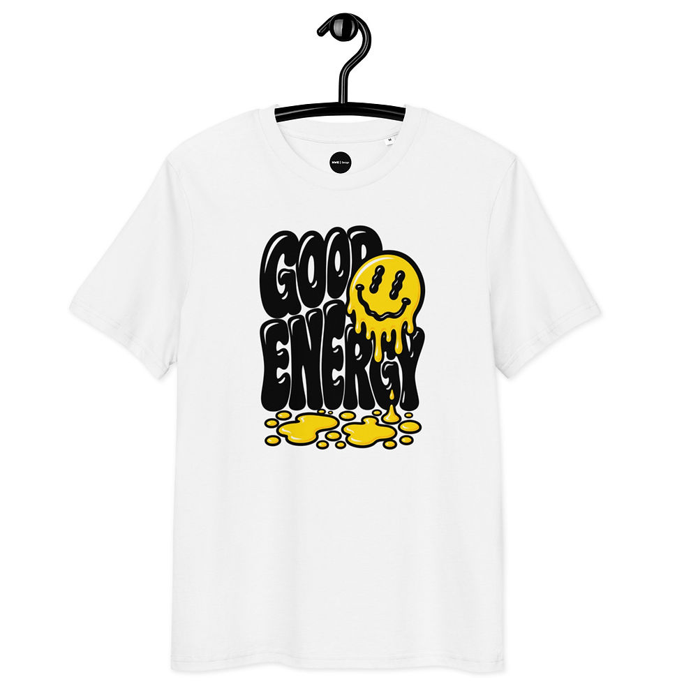 Men's Good Energy Organic Cotton White T-Shirt