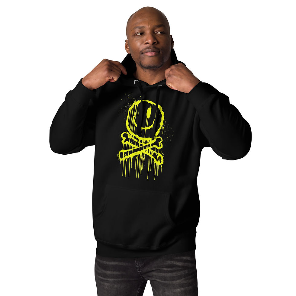 Thumbnail: Men's Drip Trip Black Pullover Hoodie