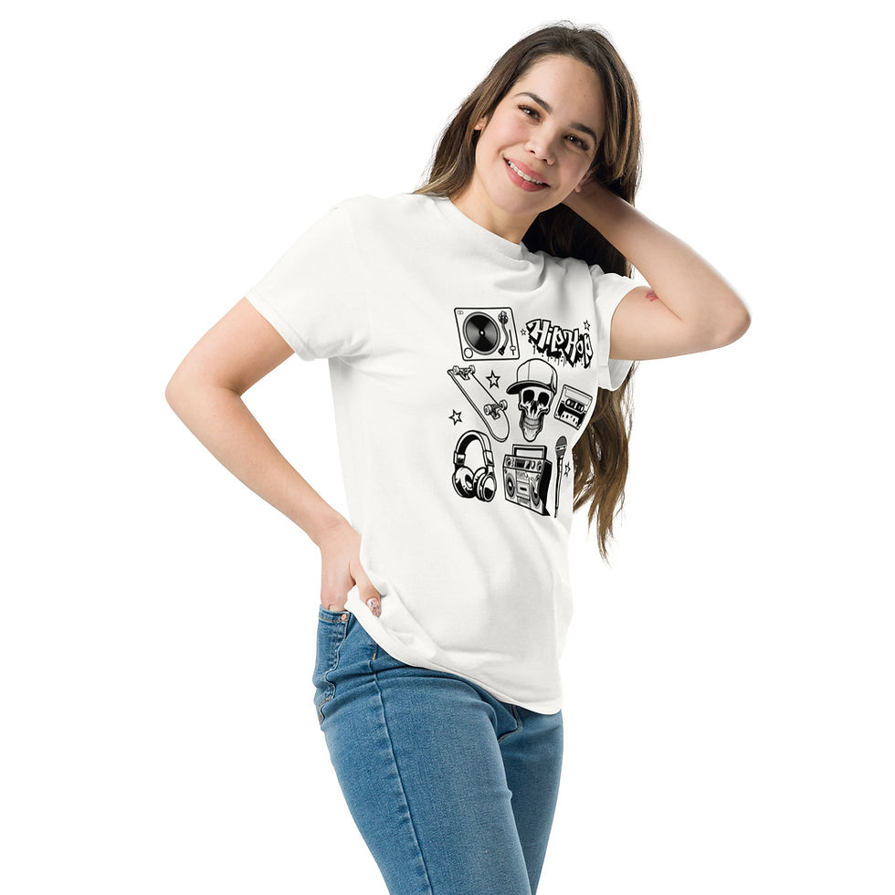 Küçük resim: Unisex 100% White Cotton Tee
