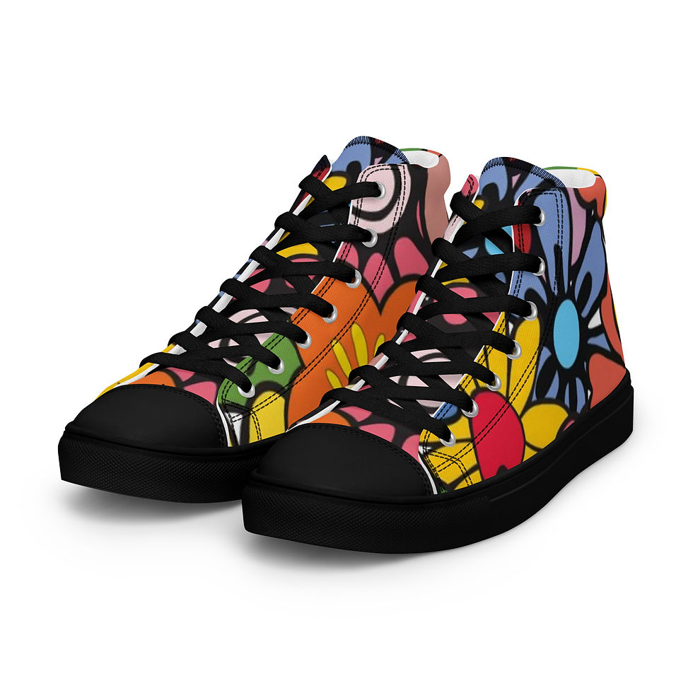 Thumbnail: Women’s High Top Canvas Shoes