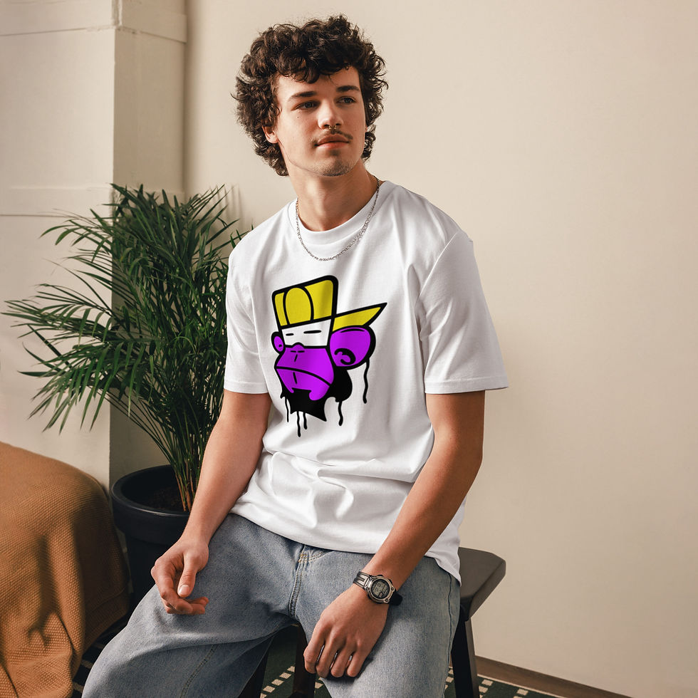 Thumbnail: Men's Westside Hype White Organic Cotton T-Shirt