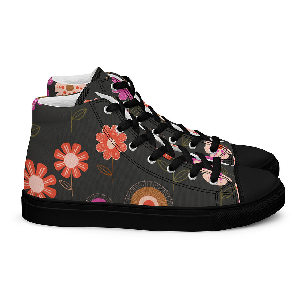 Hình thu nhỏ: Women’s High Top Canvas Shoes