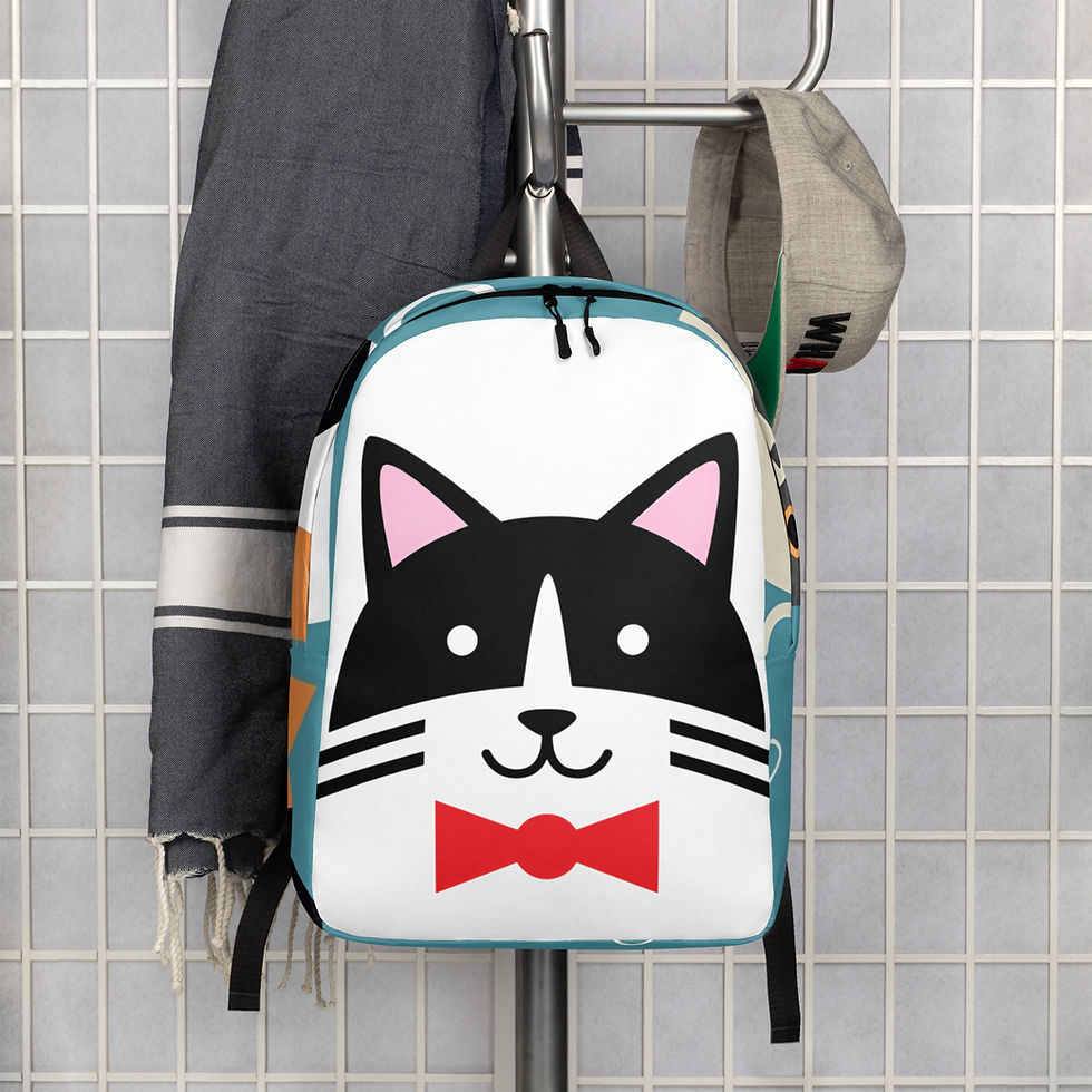 Thumbnail: Unisex All Print Backpack Harry Cat