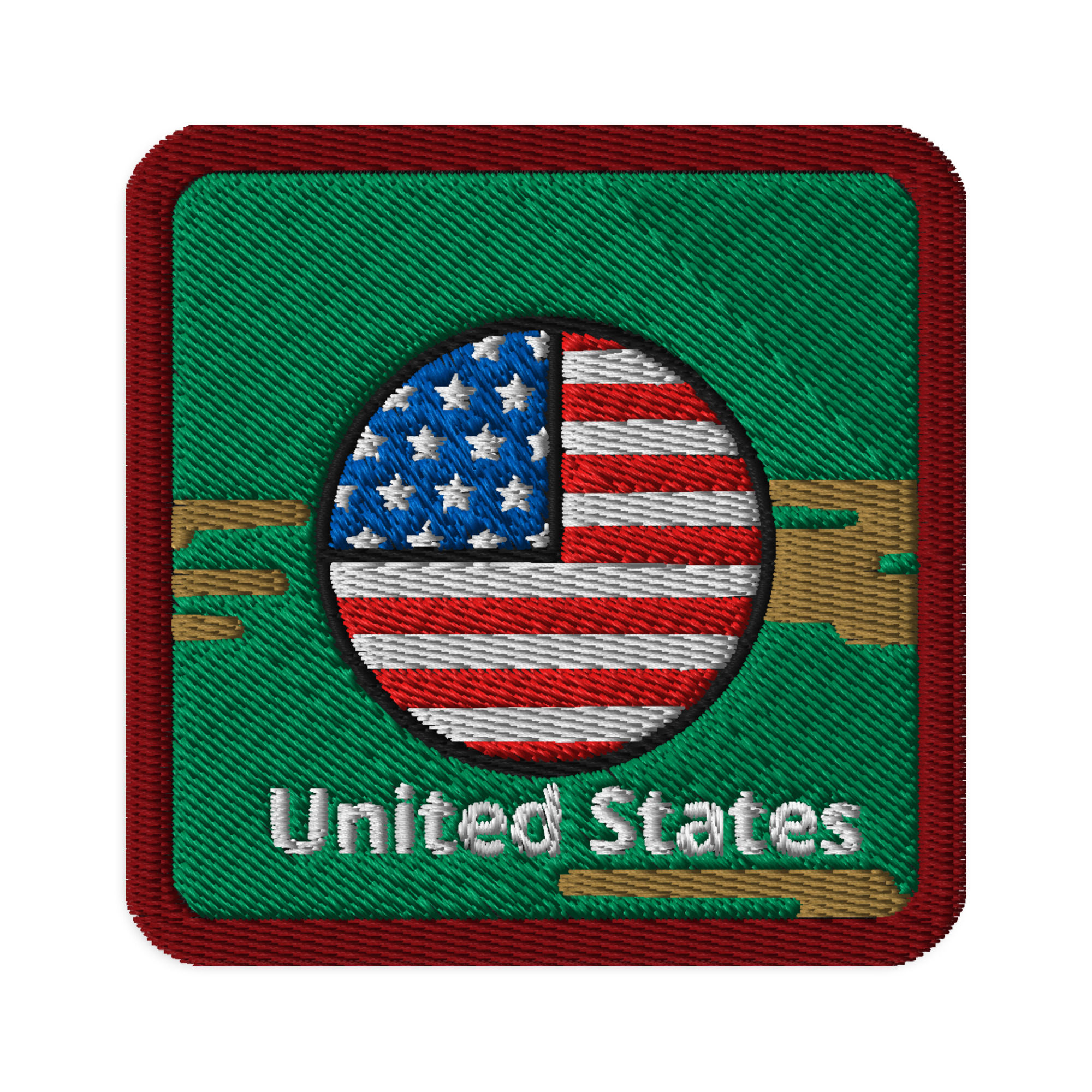 Custom US Combat Embroidered Patch