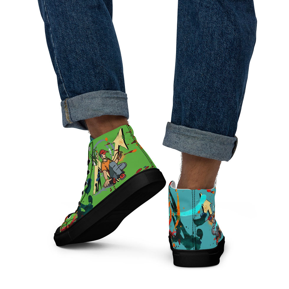 Miniatura: Men’s Urban High Top Canvas Shoes