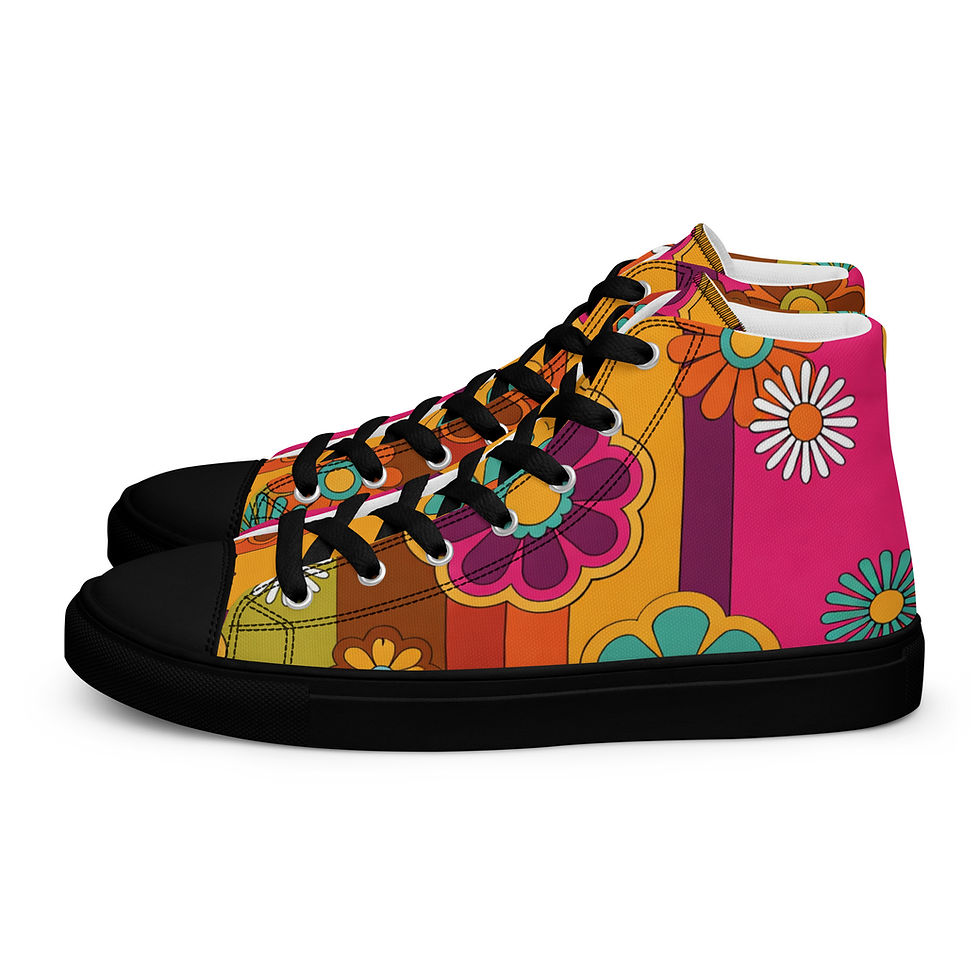 Miniatúra: Women’s High Top Canvas Shoes Black Soles