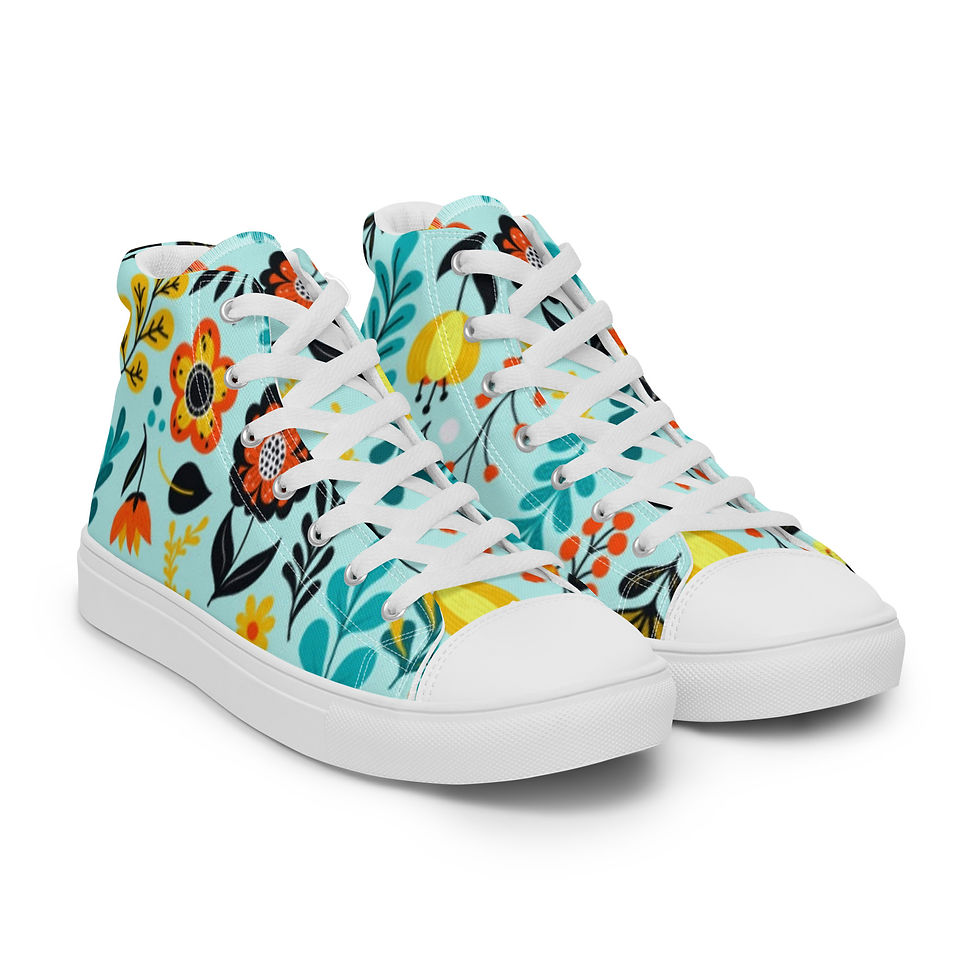 Thumbnail: Women’s High Top Canvas Shoes