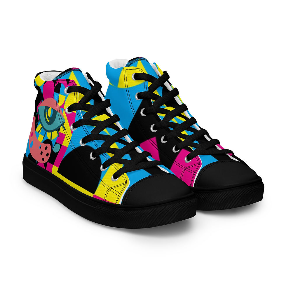 Thumbnail: Women’s High Top Canvas Shoes