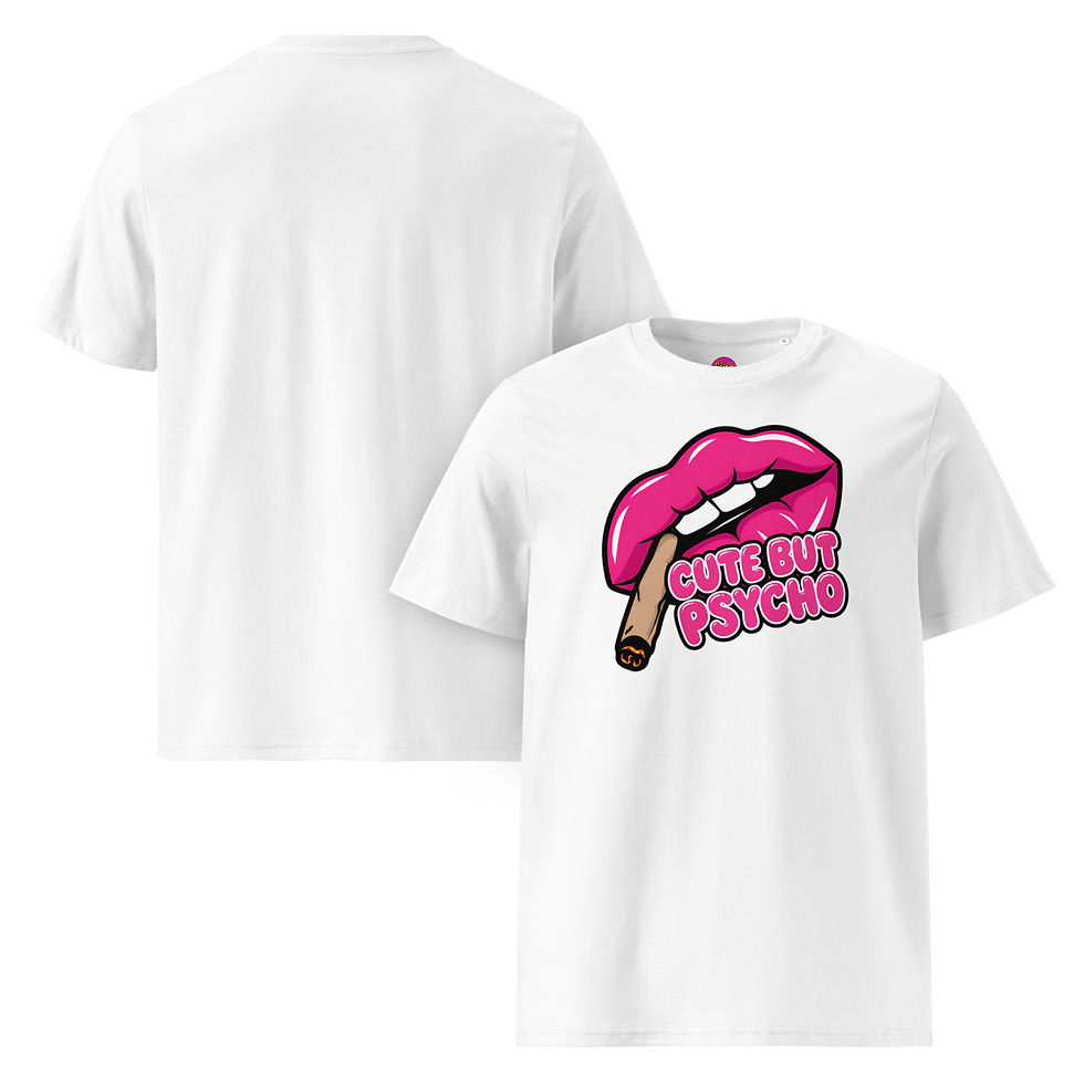 Μικρογραφία: Women's Psycho White Organic Cotton T-Shirt