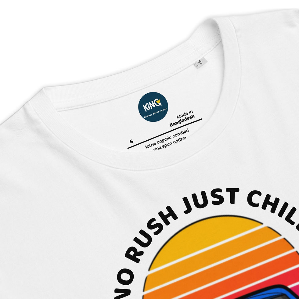 縮圖：Men's Just Chill Organic White Cotton T-Shirt